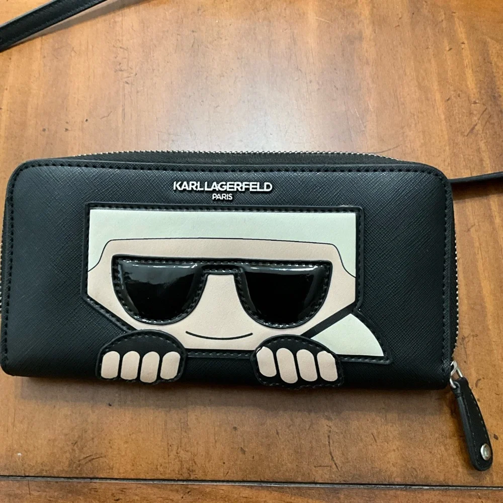 Preloved Karl Lagerfeld Crossbody Wallet - Picture 1 of 4